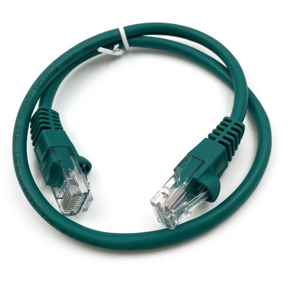 Патч-корд Buro UTP 4 пары cat5E CCA molded RJ-45 1,5 м, зеленый